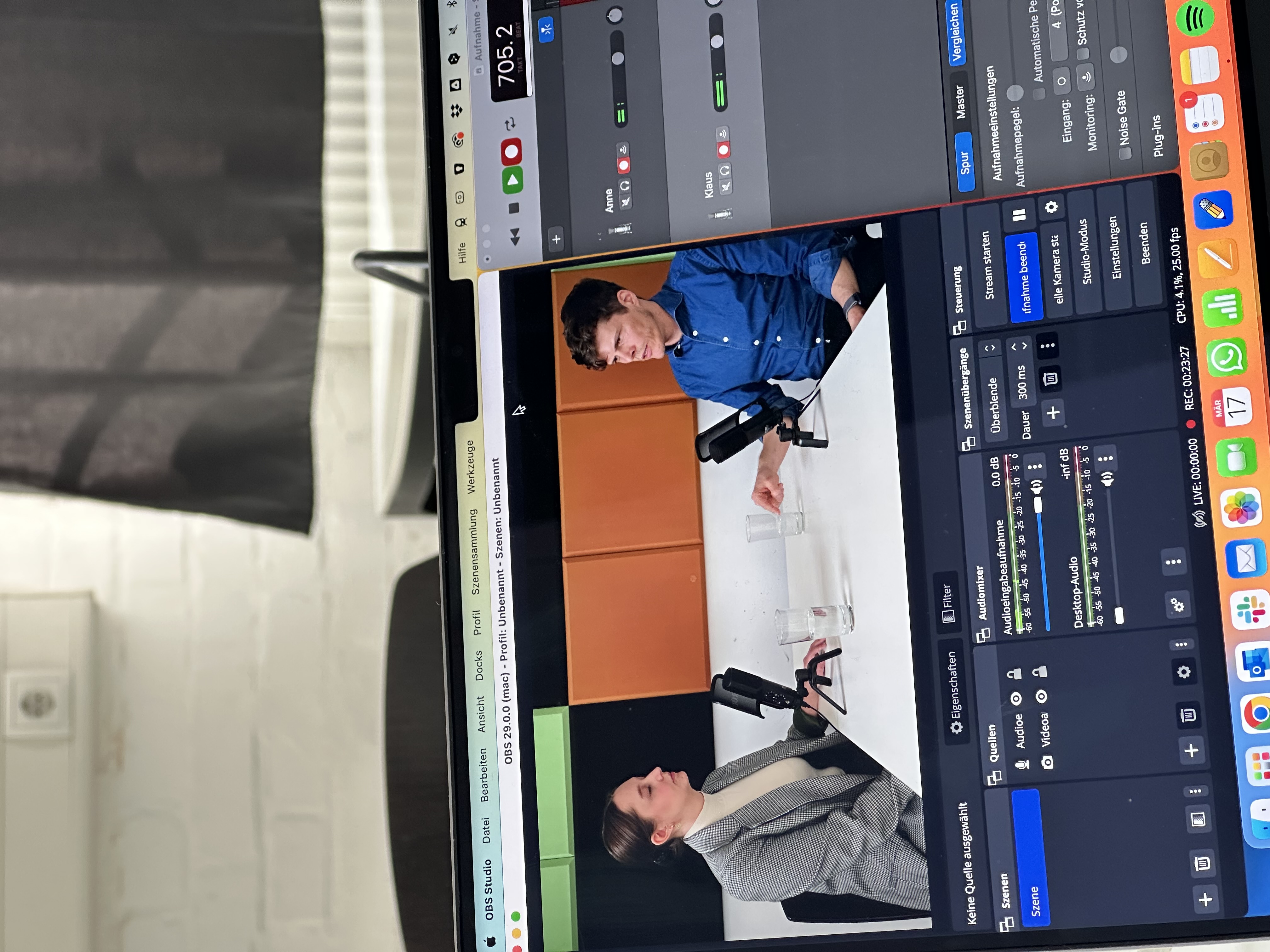 Podcast-Produktion Rhebo: Weitwinkel der Produktion